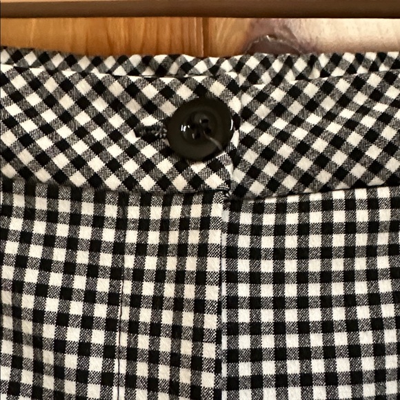 Susan Graver Black and White Checkered Pants - Picture 2 of 6